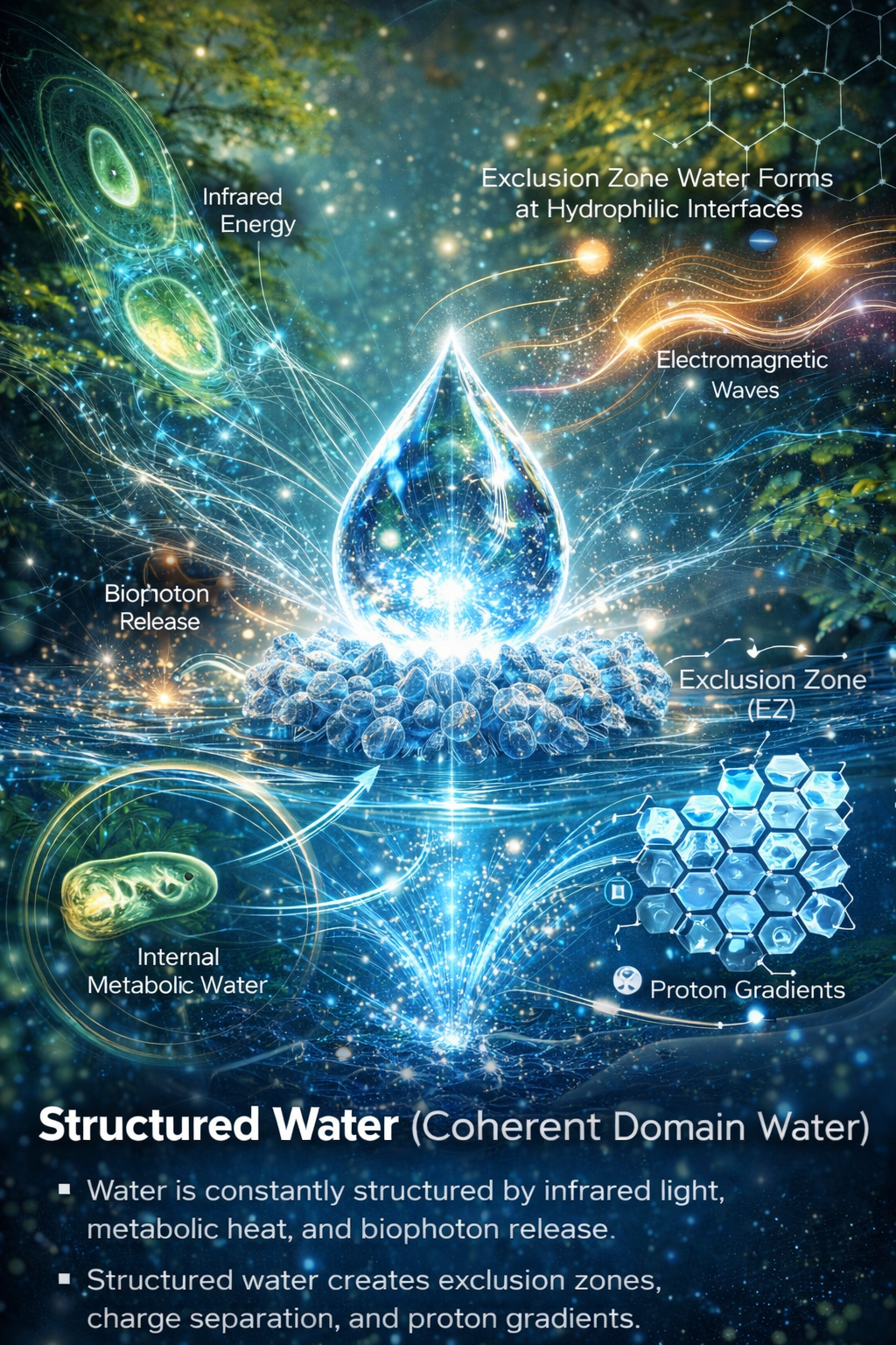 Structured Water Explained: Physics of Living Systems