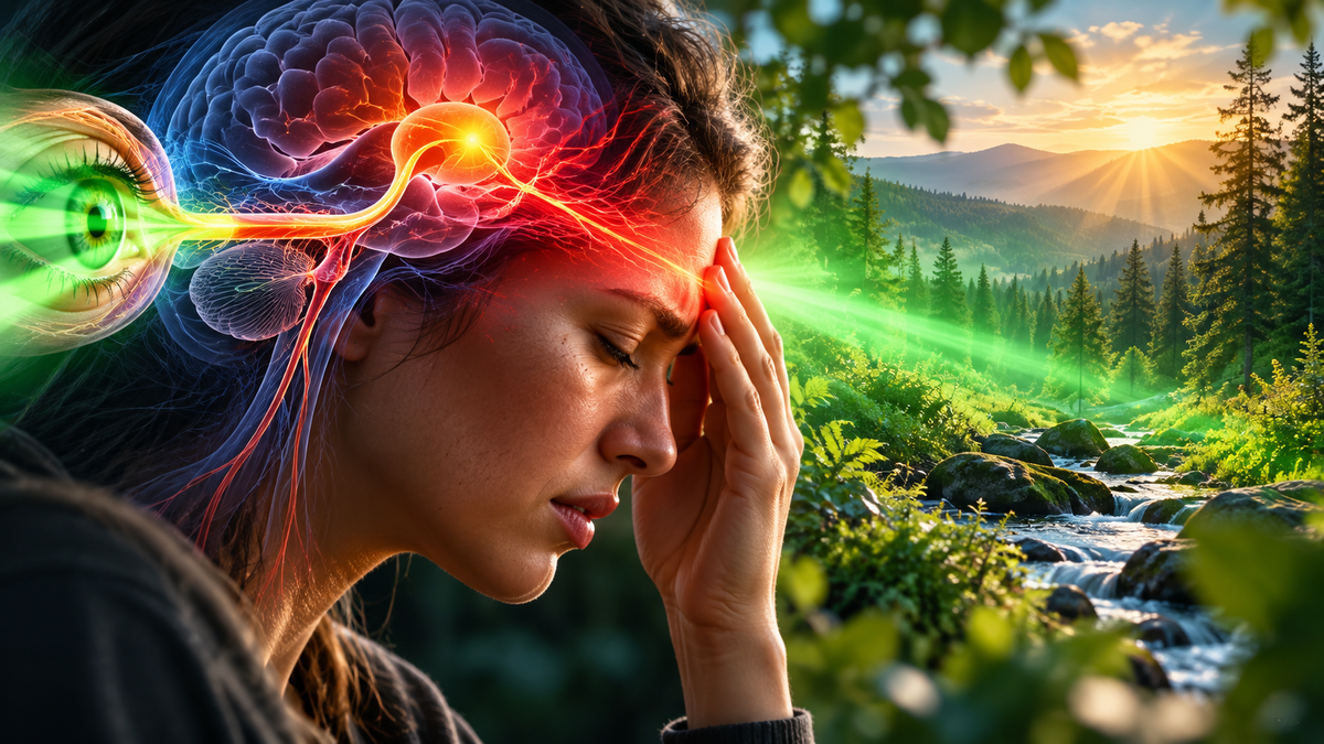 Green light therapy for migraines — natural, non pharmaceutical light therapy for migraine, headache and photophobia relief